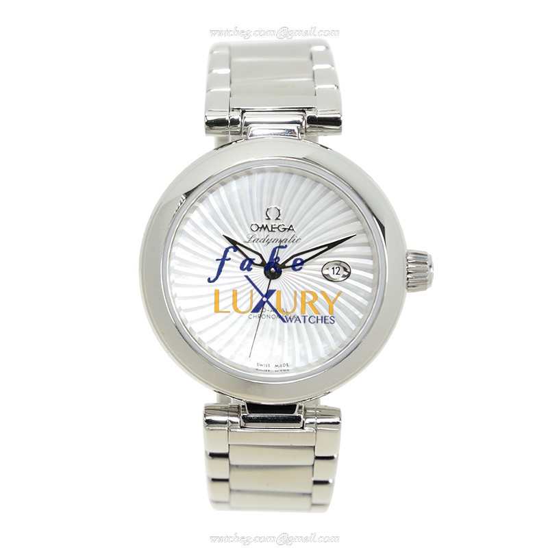 Omega 425.30.34.20.05.001 DE VILLE Automatic Stainless Steel Replica Watch - Swiss Movement, White - Image 2