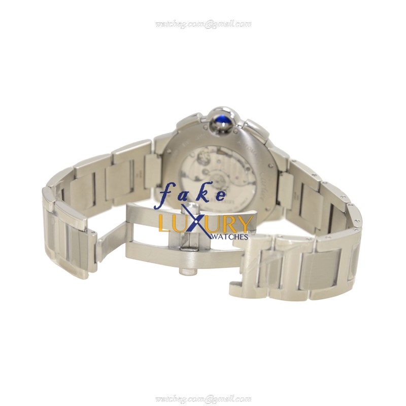 Cartier W6920077 BALLON BLEU AUTO Stainless Steel Replica Watch | Black Dial, Silver Strap | 1:1 - Image 5