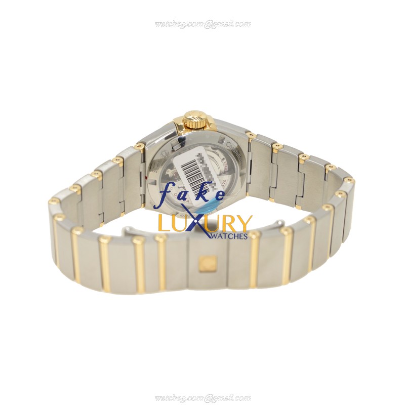 Omega 123.25.27.20.55.003 Constellation Automatic 18kt Gold Diamond Steel Silver Dial Replica Watch - Image 4