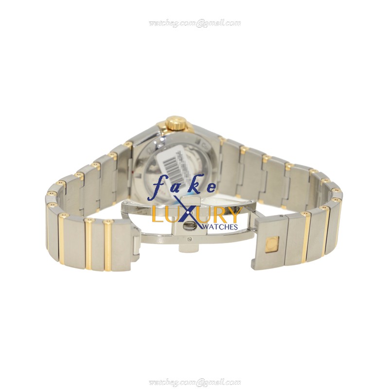 Omega 123.25.27.20.55.003 Constellation Automatic 18kt Gold Diamond Steel Silver Dial Replica Watch - Image 5