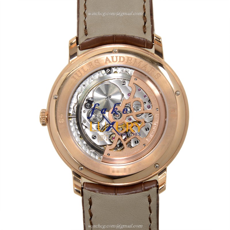 Audemars Piguet 15180OR.OO.A088CR.01 Replica Watch in Rose Gold with Silver Dial - Image 3