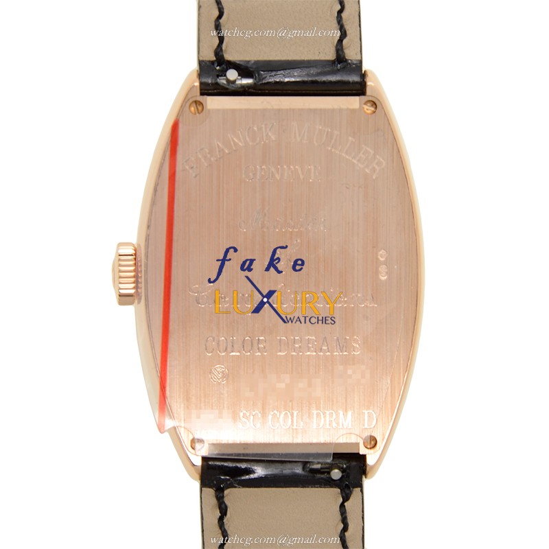 Franck Muller 5850 SC COL DRM D 5N CINTREE CURVEX Auto 18kt Rose Gold Diamond Replica Watch - Image 3