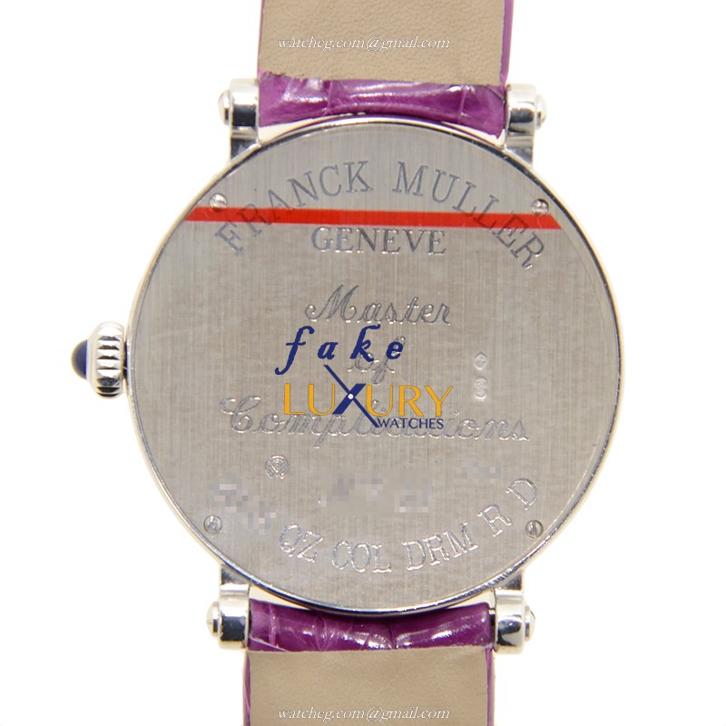Franck Muller 8035 QZ COL DRM R D OG Replica Watch, Quartz, 18kt White Gold & Diamond, Silver Dial - Image 3