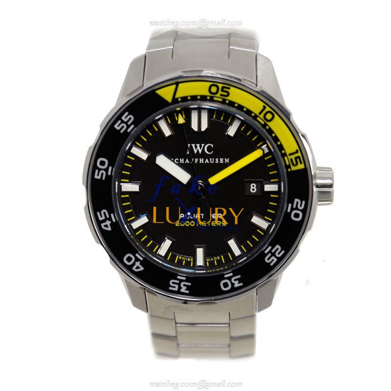 IWC IW356801 Aquatimer Automatic Stainless Steel Black Dial Replica Watch - Image 2