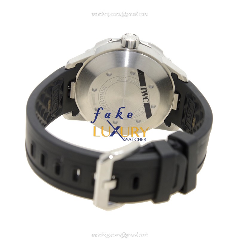 IWC Aquatimer IW356802 - Replica Watch - Automatic - Stainless Steel - Black Dial - Rubber Strap - Image 4