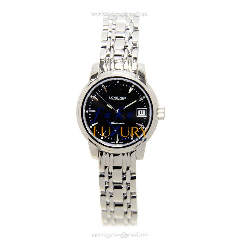 Longines L2.263.4.52.6 SAINT IMIER Automatic Steel | Black Dial | Silver Strap Replica Watch - Image 2