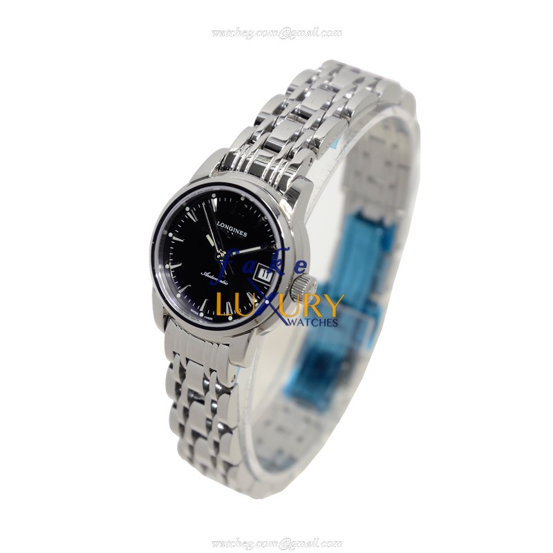 Longines L2.263.4.52.6 SAINT IMIER Automatic Steel | Black Dial | Silver Strap Replica Watch - Image 3