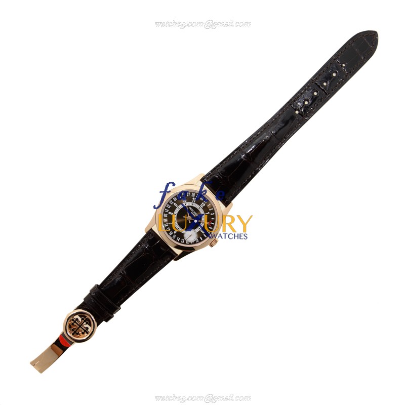 6000R-001 - Patek Philippe Calatrava Replica Watch - 18kt Rose Gold Automatic - Brown Dial - Image 2