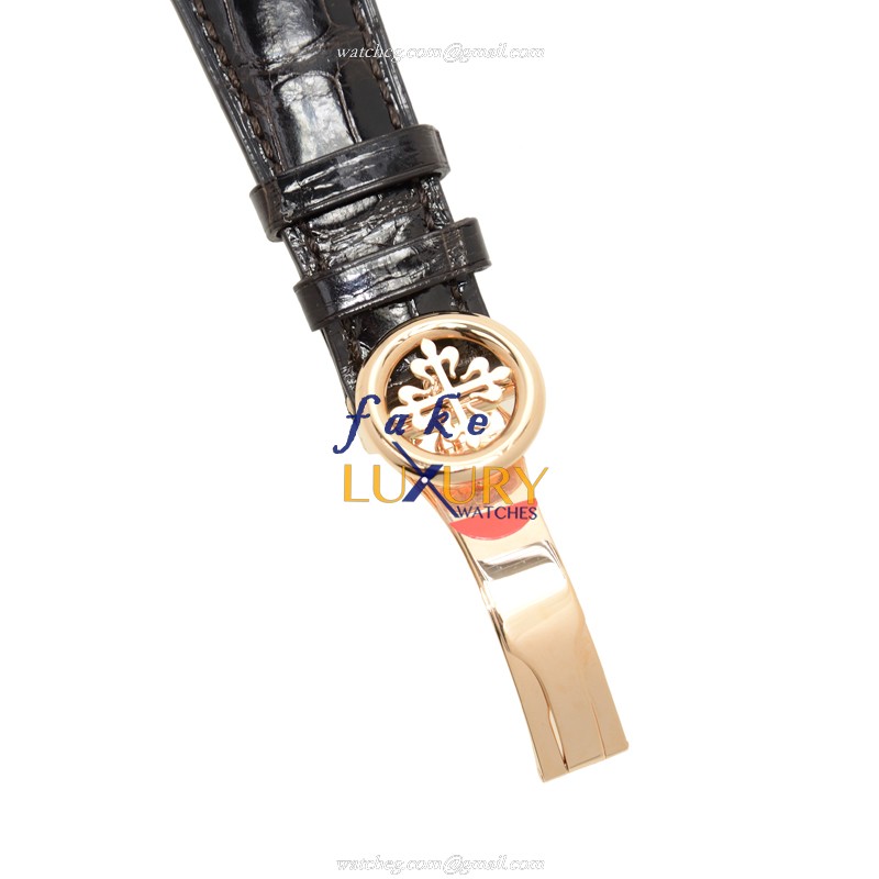 6000R-001 - Patek Philippe Calatrava Replica Watch - 18kt Rose Gold Automatic - Brown Dial - Image 4