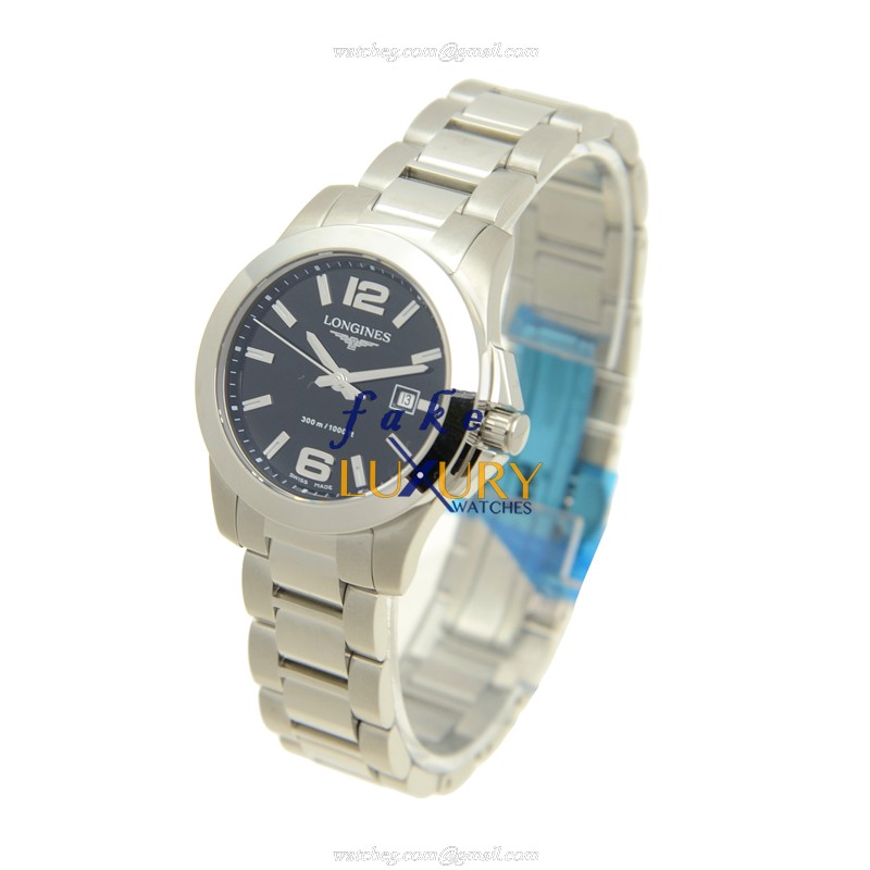 Longines L3.277.4.56.6 Quartz Stainless Steel Replica Watch, Automatic, Black Dial, Sapphire - Image 2