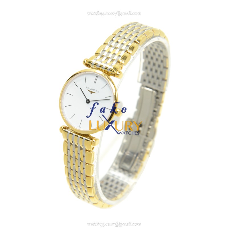 Longines La Grande L4.209.2.12.7 Quartz PVD Gold White Dial 24mm Ladies Replica Watch - Image 3