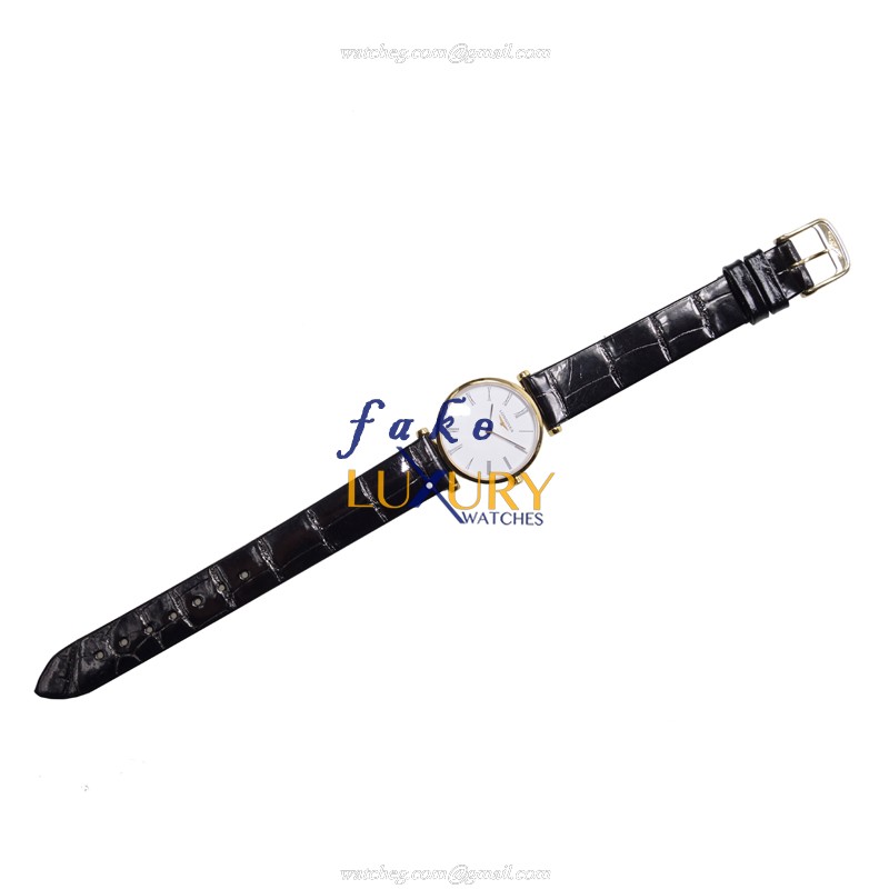 Longines La Grande L4.209.2.11.2 Quartz PVD Gold White Dial 24mm Replica Watch - Image 2