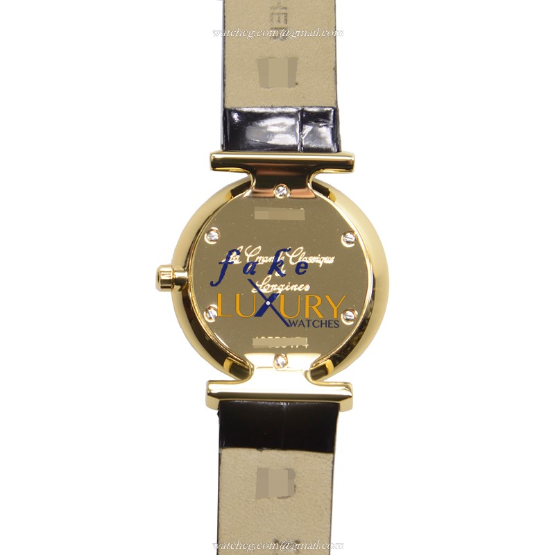 Longines La Grande L4.209.2.11.2 Quartz PVD Gold White Dial 24mm Replica Watch - Image 3