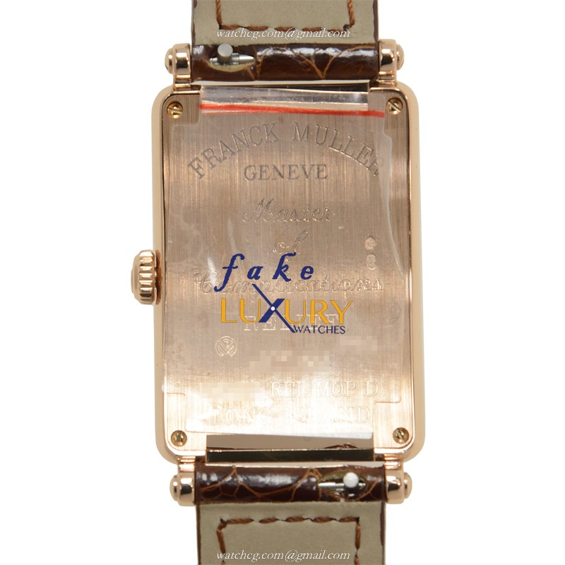 Franck Muller 952QZREL MOPD5N LONG ISLAND Quartz 18kt Rose Gold Diamond Replica Watch - Image 3