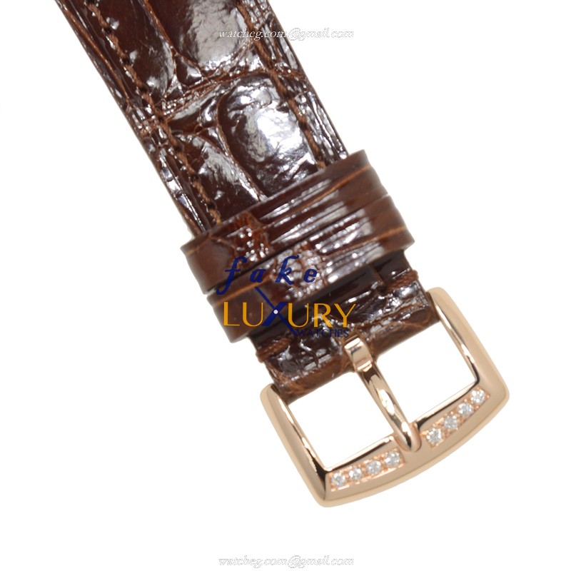 Franck Muller 952QZREL MOPD5N LONG ISLAND Quartz 18kt Rose Gold Diamond Replica Watch - Image 4
