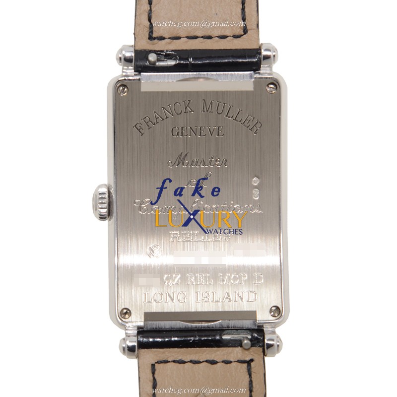 Franck Muller 952QZRELMOPODOG LONG ISLAND Quartz 18kt White Gold Diamond Replica Watch - Image 3