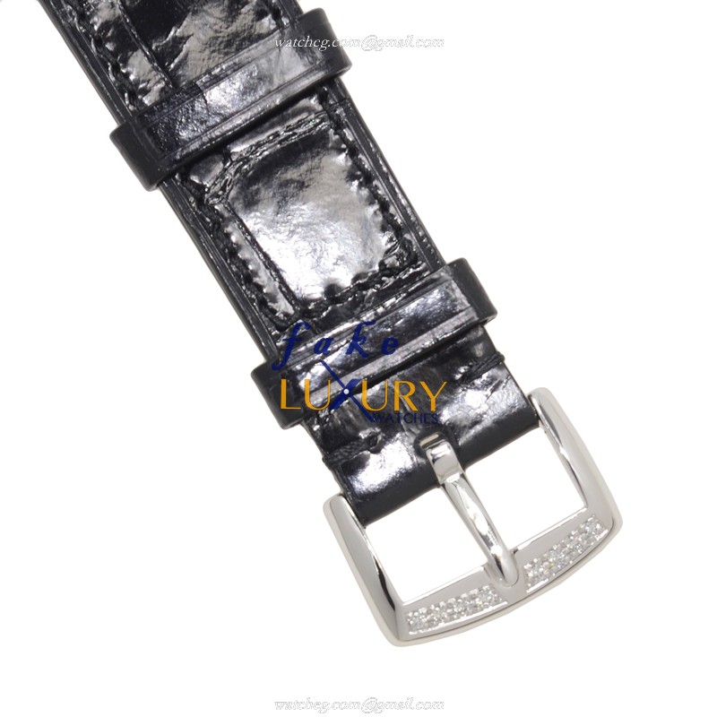 Franck Muller 952QZRELMOPODOG LONG ISLAND Quartz 18kt White Gold Diamond Replica Watch - Image 4