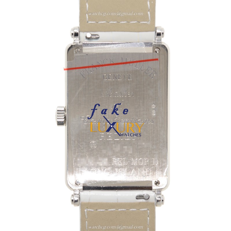 Franck Muller 1002 QZ REL MOP D OG Long Island Quartz White Gold Diamond Replica Watch - Image 3