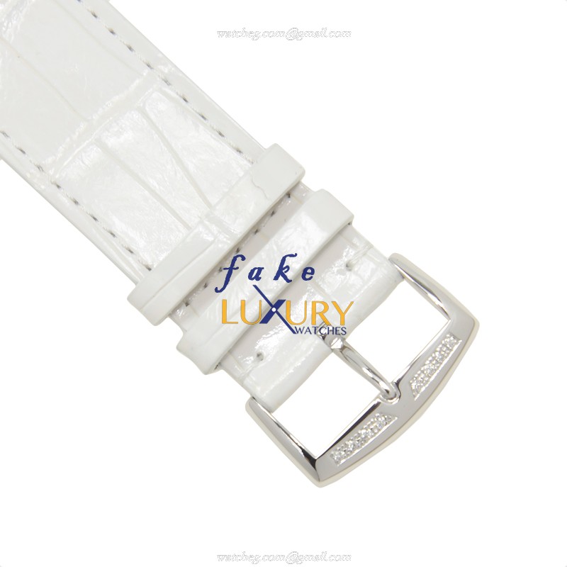 Franck Muller 1002 QZ REL MOP D OG Long Island Quartz White Gold Diamond Replica Watch - Image 4