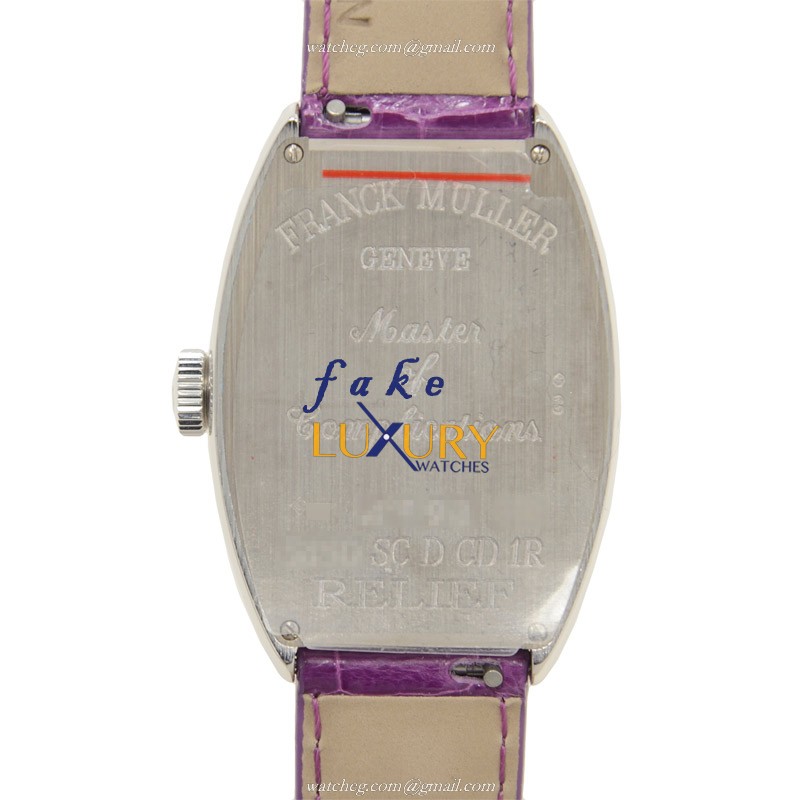 Franck Muller 5850 SC D CD 1R REL OG - Replica Watch - Automatic - 18kt White Gold Diamond - Silver - Image 3