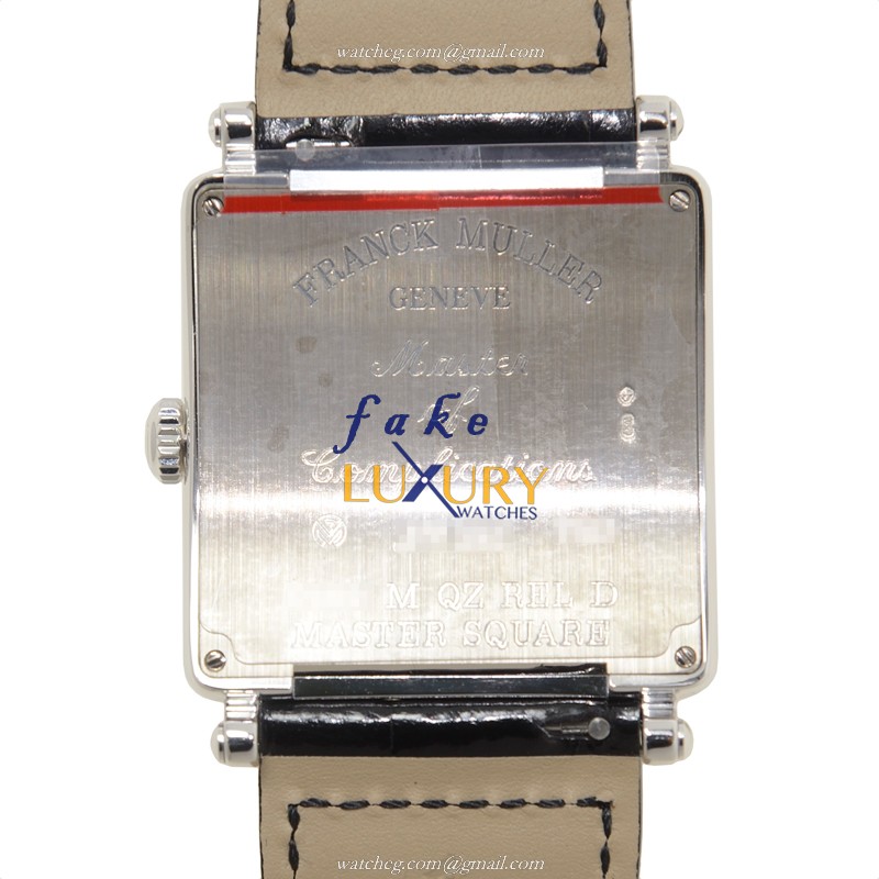 Franck Muller 6002 M QZ REL D OG Master Square Quartz 18kt White Gold Diamond Replica Watch - Image 3