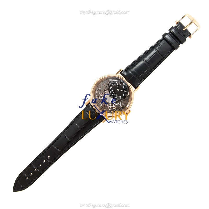 7057BR/G9/9W6 - Breguet Tradition Replica Watch - Manual Wind Gray Dial Rose Gold - Image 2