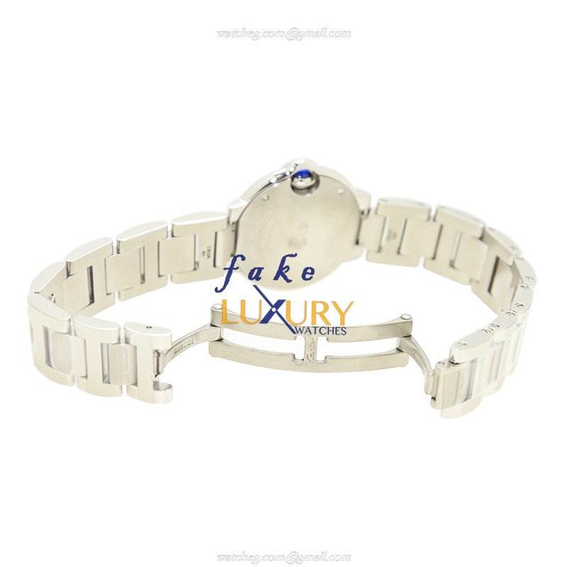 Cartier W69010Z4 Ballon Bleu Replica Watch - Quartz - 28.6mm Steel Case - Silver Dial - Image 5
