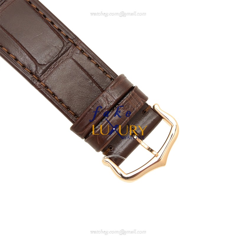 Cartier W6920083 BALLON BLEU Manual Wind 18kt Rose Gold Replica Watch, Silver Dial, Alligator Strap - Image 4