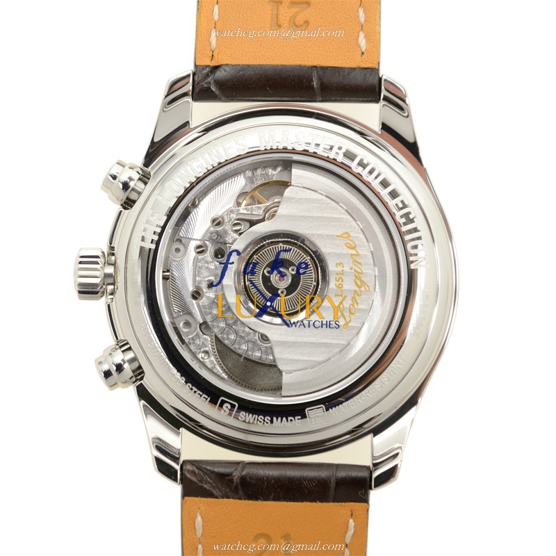 Longines L2.629.4.78.3 MASTER | Automatic | Silver Dial | Alligator Strap | Replica Watch - Image 3