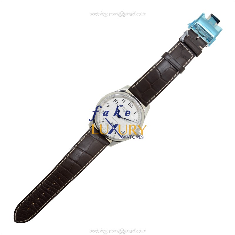 Longines MASTER L2.666.4.78.3 | Silver Dial | Automatic | Alligator Strap | Steel | Replica Watch - Image 2