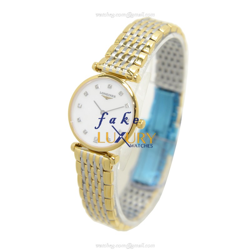 Longines L4.209.2.87.7 La Grande Replica Watch, Quartz, White Mother of Pearl Dial, 18kt Gold & - Image 3