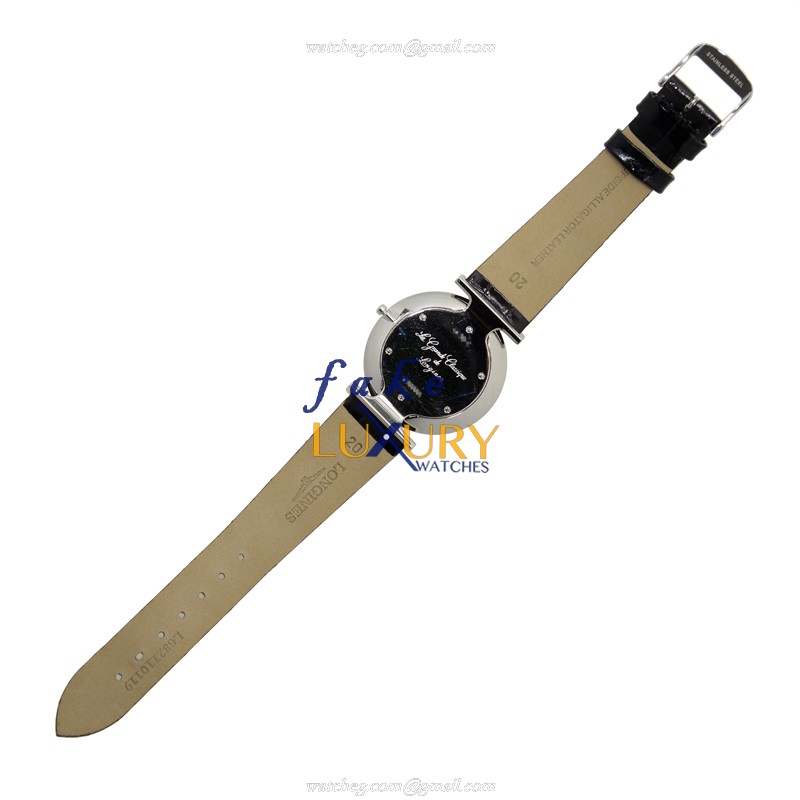 L4.766.4.11.2 - Longines La Grande Replica Watch - Quartz Stainless Steel 37mm - White Dial Black - Image 4