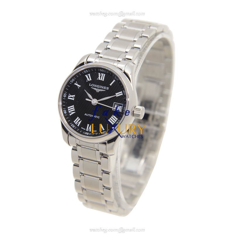 Longines L2.128.4.51.6 Master Automatic Replica Watch Black Dial Stainless Steel Bracelet Sapphire - Image 3