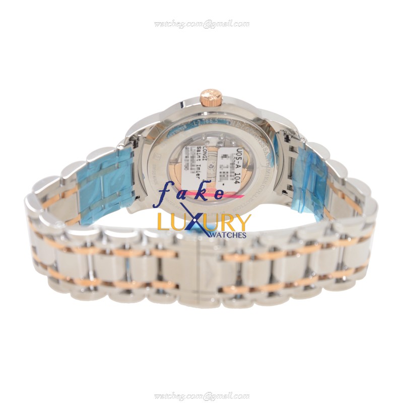 Longines L2.766.5.52.7 Replica Watch, Automatic, 18kt Rose Gold & Steel Case, Black Dial - Image 4