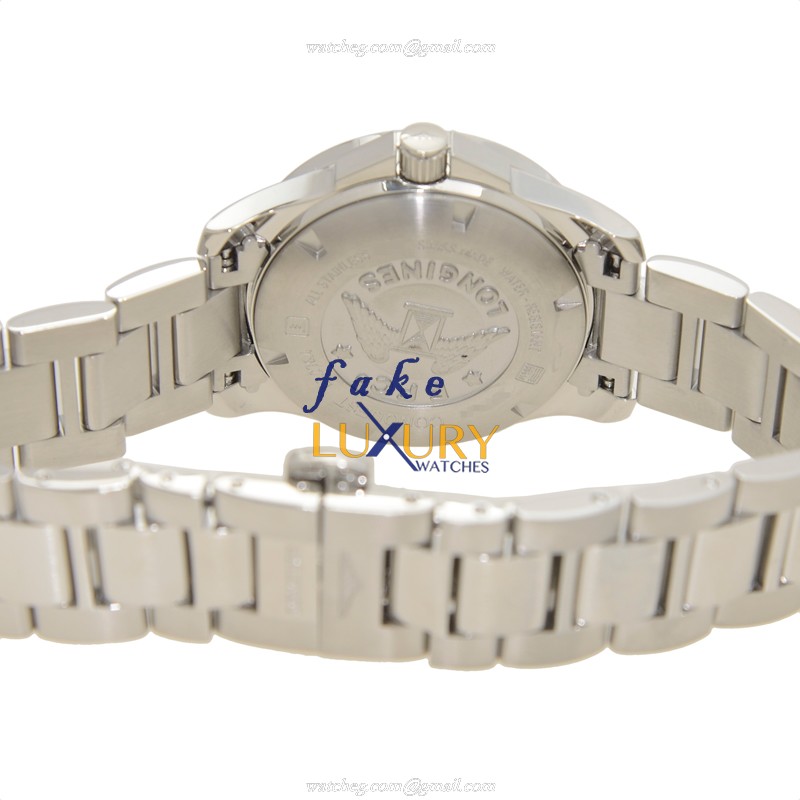 Longines L3.276.4.16.6 Conquest Automatic White Dial Stainless Steel Silver Bracelet Replica Watch - Image 4