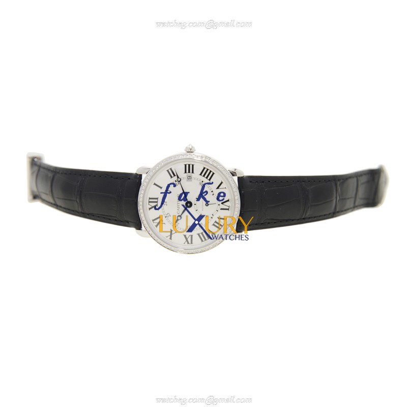 Cartier WR007018 RONDE LOUIS CARTIER Automatic 18kt White Gold Diamond Bezel Replica Watch - Image 2