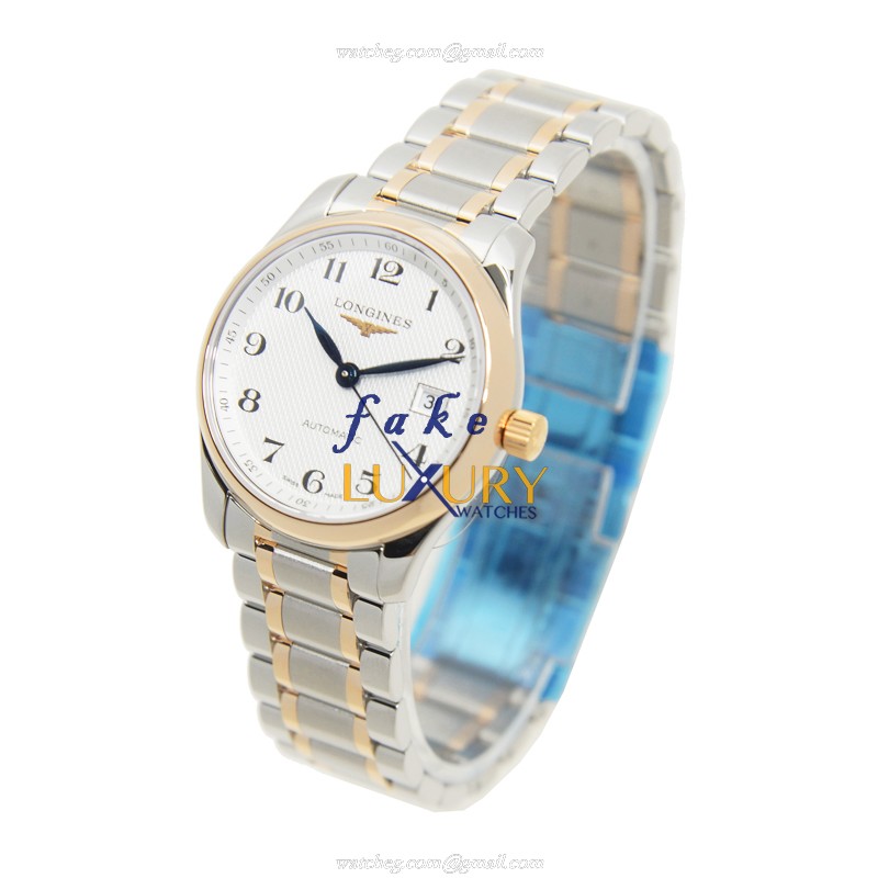 Longines L2.257.5.79.7 Replica Watch, Automatic, 18kt Gold & Steel, Silver Dial, Sapphire Crystal - Image 3