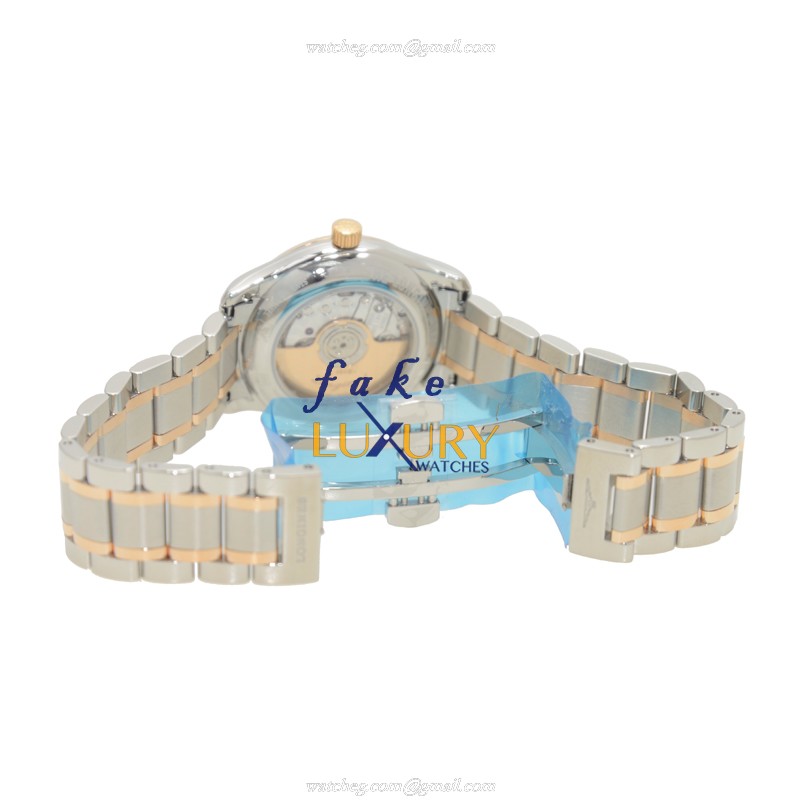Longines L2.257.5.79.7 Replica Watch, Automatic, 18kt Gold & Steel, Silver Dial, Sapphire Crystal - Image 5