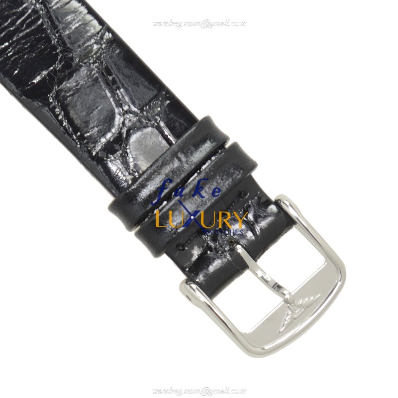 Longines L4.512.4.11.2 La Grande Quartz Replica Watch - White Dial - Black Alligator Strap - 29mm - Image 4