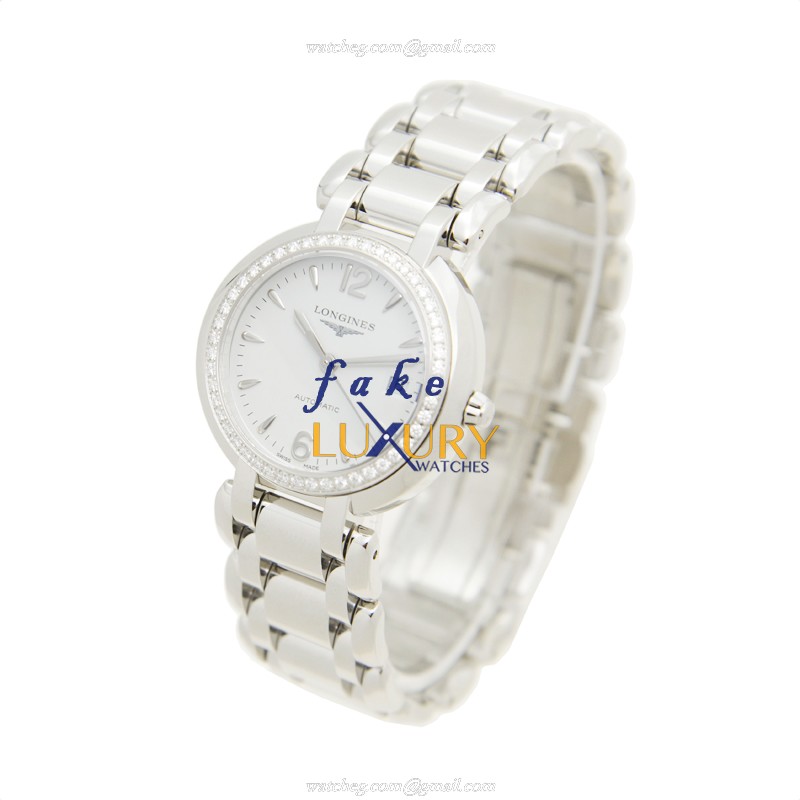Longines L8.113.0.16.6 | PRIMA LUNA | Automatic | Stainless Steel & Diamonds | Replica Watch - Image 3