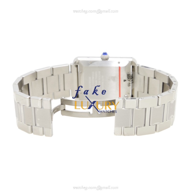 Cartier W5200028 TANK Replica Watch, Automatic Movement, White Dial, Steel Case - Image 5