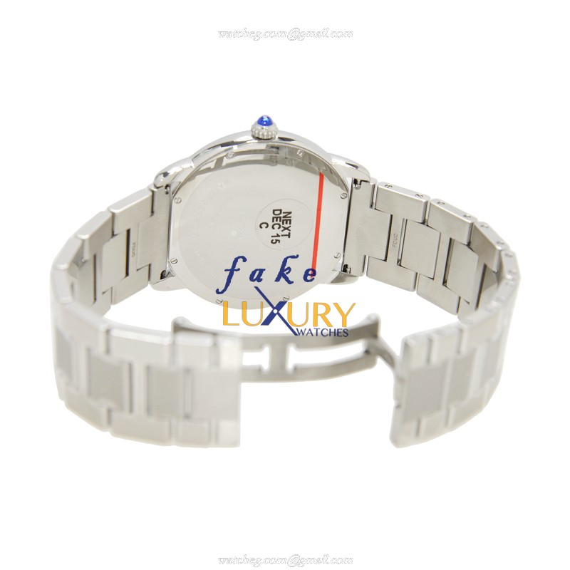 Cartier W6701011 RONDE SOLO DE CARTIER Automatic Silver Dial Stainless Steel Replica Watch - Image 5