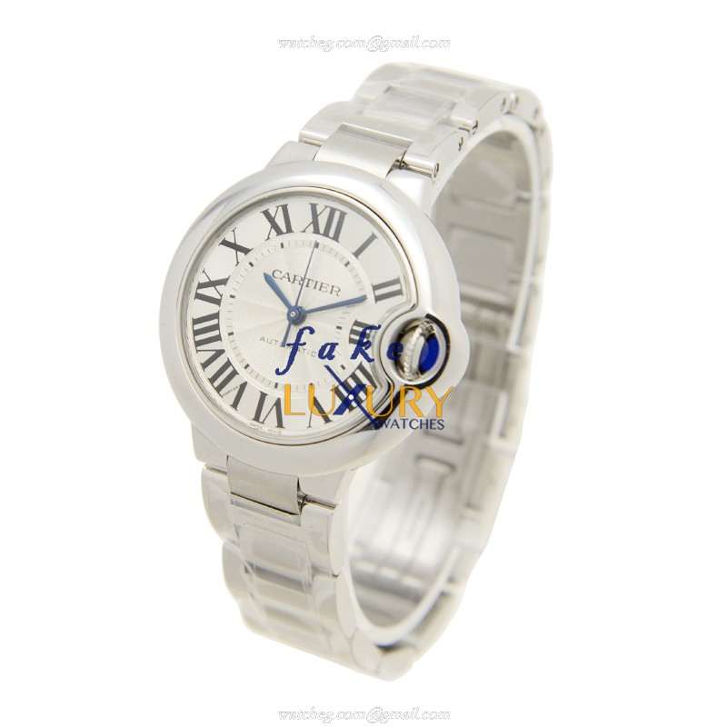 Cartier W6920071 BALLON BLEU Automatic Stainless Steel Replica Watch - Swiss Movement, Silver Dial - Image 3