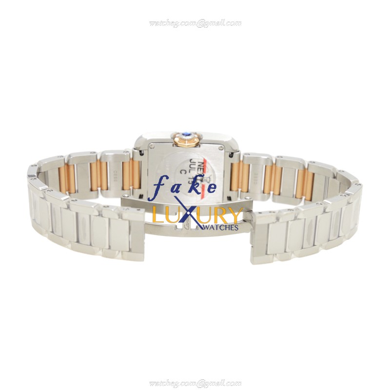 Cartier W5310019 - Tank Automatic - Stainless Steel - Replica Watch - 22.7mm - Silver Dial & Strap - Image 5