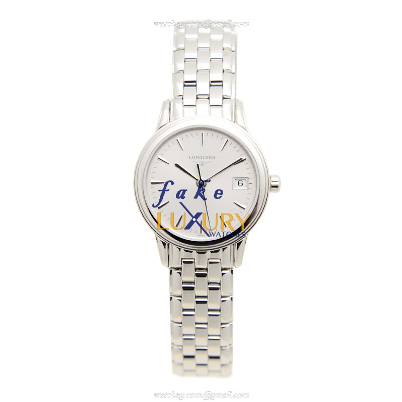 L4.216.4.72.6 - Longines FLAGSHIP Replica Watch - Quartz Stainless Steel Silver Dial - Image 2