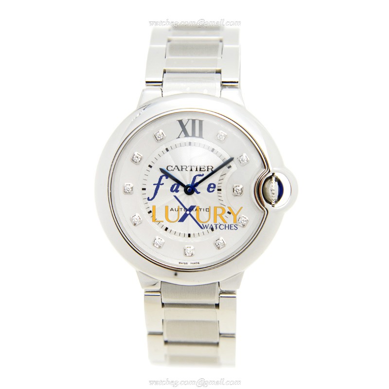 Cartier Ballon Bleu WE902075 Replica Watch, Automatic Movement, Silver Dial, Steel Case - Image 2