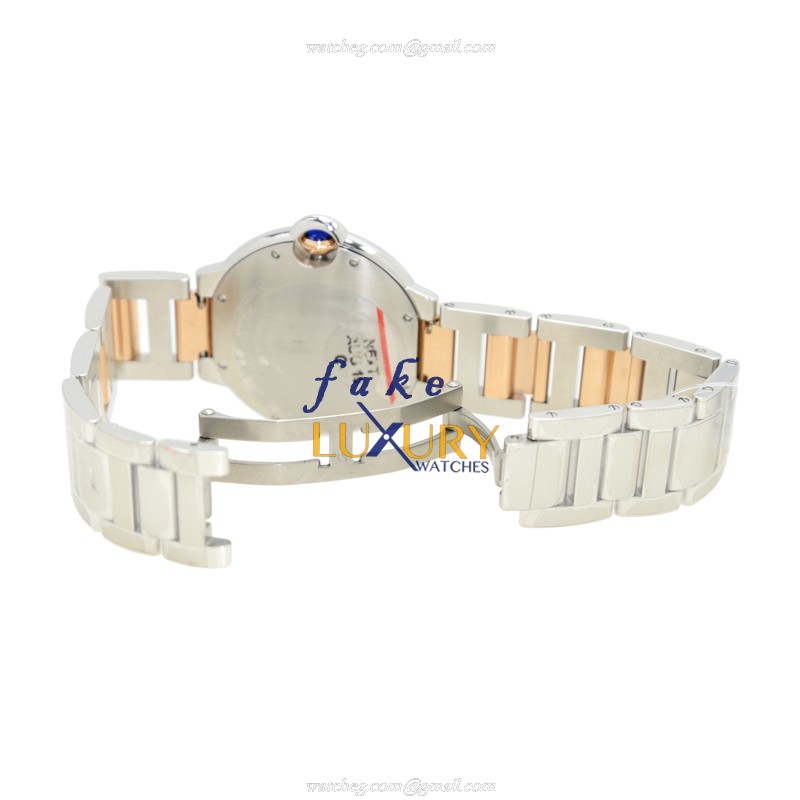 Cartier Ballon Bleu Automatic Replica Watch WE902054 Pink Dial Rose Gold Steel - Image 5