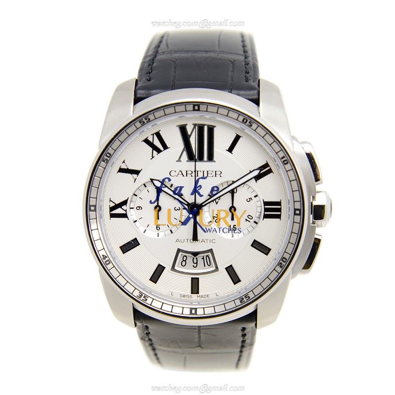 Cartier W7100046 CALIBRE DE CARTIER Automatic Stainless Steel Replica Watch - Swiss Movement - 42mm - Image 2