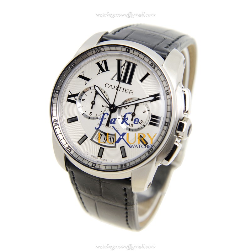 Cartier W7100046 CALIBRE DE CARTIER Automatic Stainless Steel Replica Watch - Swiss Movement - 42mm - Image 3