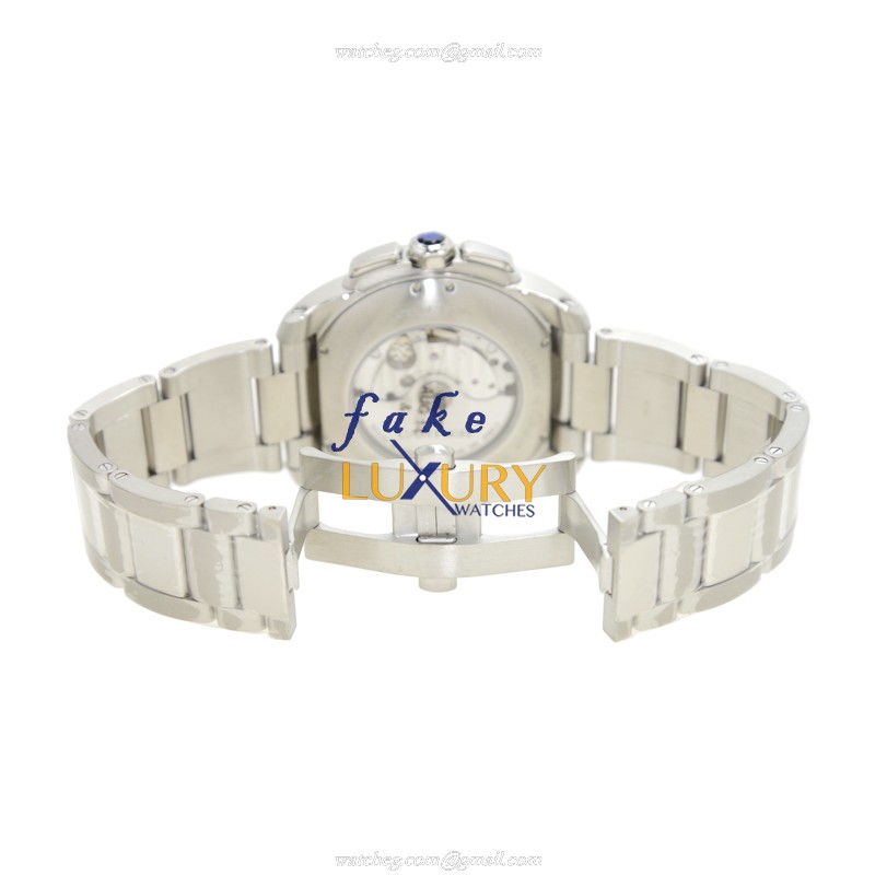 Cartier W7100045 CALIBRE DE CARTIER Automatic Stainless Steel Replica Watch - 42mm Silver Dial - Image 5